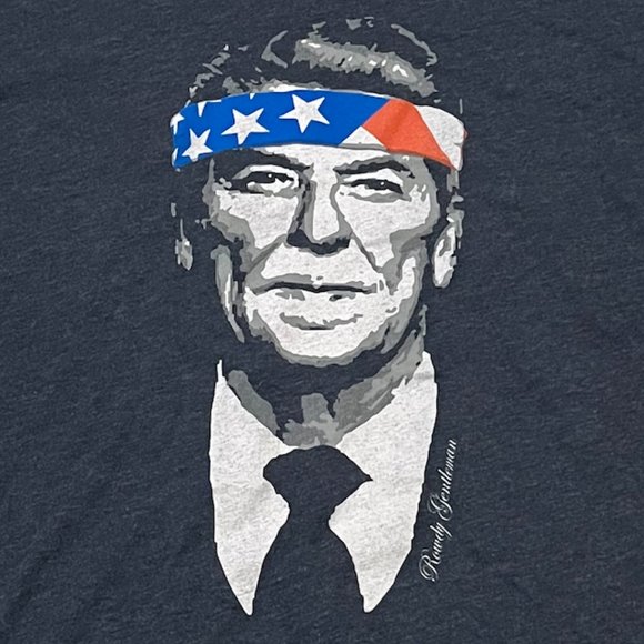 Rowdy Gentleman Ronald Reagan T shirt Size: Large - Picture 2 of 2